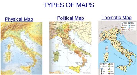 Physical Map Political Map And Thematic Map Dorice Jeannette