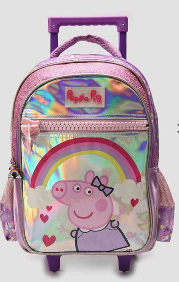 Mochila Infantil Rodinha Peppa Pig Luxcel Mochilas Magazine Luiza