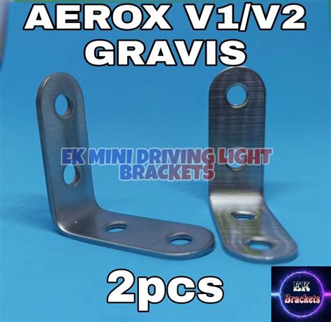 2pcs Aerox V1 V2 Gravis Mini Driving Light Bracket Lazada PH