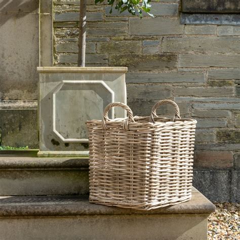 Square Kubu Log Baskets Medium Grand Illusions Wholesale