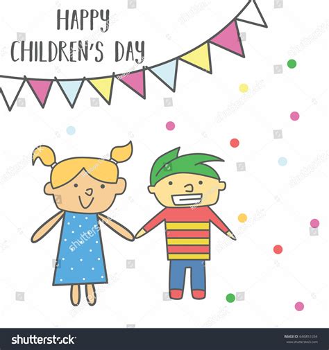 Childrens Day Vector Illustration Suitable Poster Stock Vector Royalty