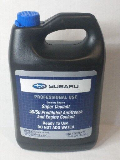 Genuine Oem Subaru Super Coolant Prediluted Soa V Gallon Pre