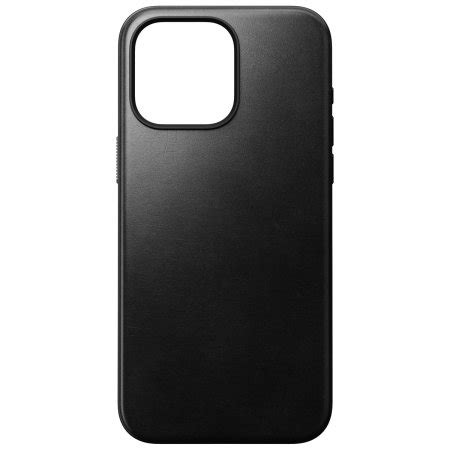 Nomad Horween Black Leather Protective Case For IPhone 15 Pro Max