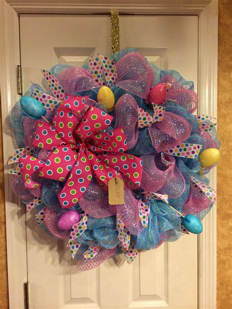 Springeaster Deco Mesh Wreath Easter Deco Mesh Wreath Deco Mesh