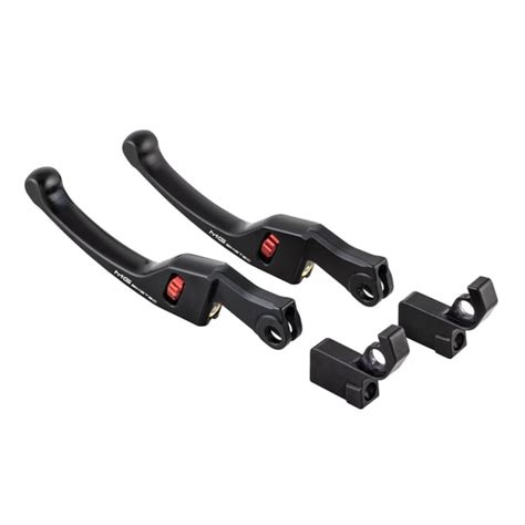 Sport Lever Set Mg Biketec Left Right Aluminium Cnc Black Anodised