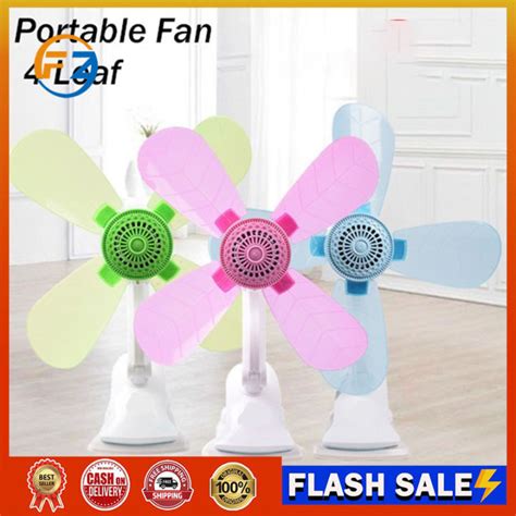 Fz 4 Blends Fan Home Electric Fan W Clip Clover Fan Anti Heat