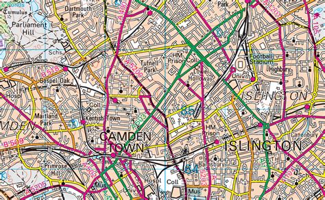 London Within The M25 Map I Love Maps