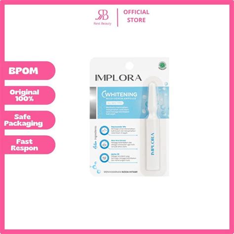 Jual Implora Whitening Milky Serum Ampoule Ml Shopee Indonesia