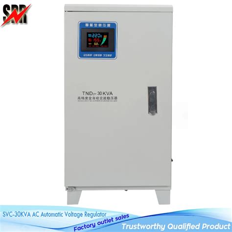 Intelligent Single Phase SVC 30kVA Servo Type AC Automatic Voltage