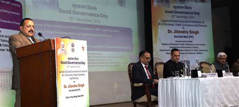 Dr Jitendra Singh Launches Viksit Panchayat Karmayogi Initiative On Good Governance Day To