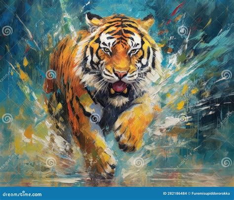 Tiger Form And Spirit Through An Abstract Lens Dynamic And Expressive