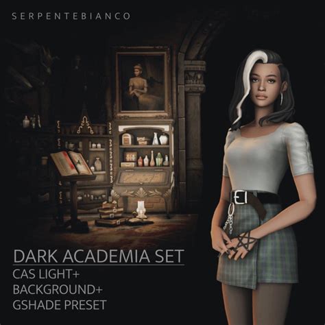 DARK ACADEMIA SET Ser Bia Sims On Tumblr