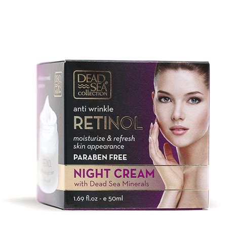 Dead Sea Collection Retinol Anti Wrinkle Night Cream Mineral Infused