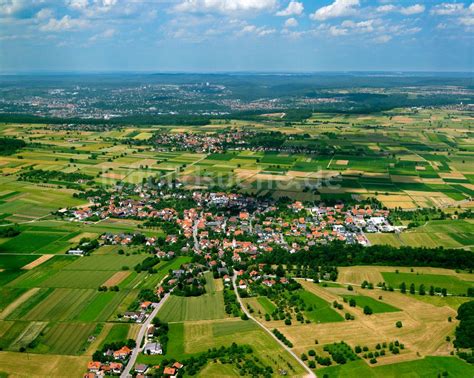 M Hringen Aus Der Vogelperspektive Stadtrand Mit Landwirtschaftlichen