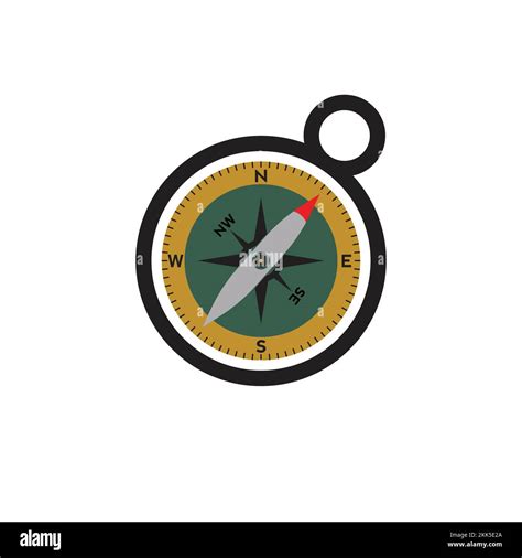 Compass Logo Design Pointer North South East West Compass Symbol