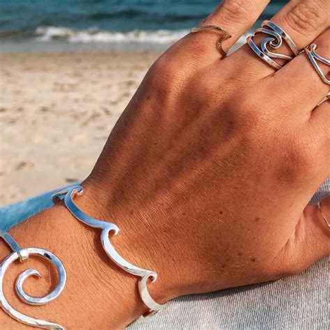 Ocean Wave Cuff Bracelet Cape Cod Jewelers