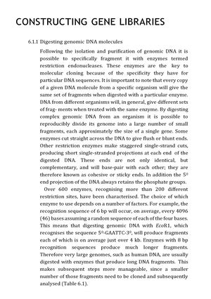 Applications OF GENE Cloning - APPLICATIONS OF GENE CLONING 6.1 Sequencing cloned DNA Most of ...