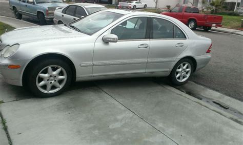 2001 Mercedes Benz C240 Silver With Black Interior In Good Condition