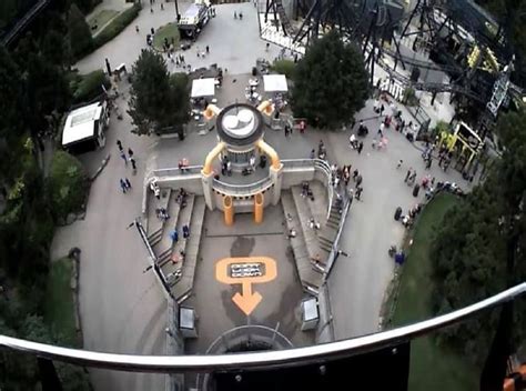 At The Top Of The Oblivion Ride At Alton Towers Theme Park