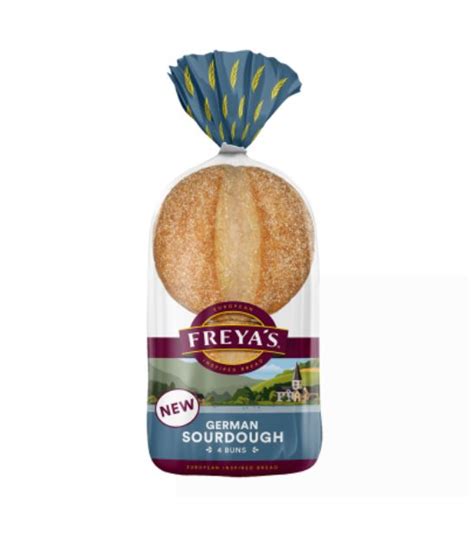 Freyas German Sourdough Buns 4pk Campusandco