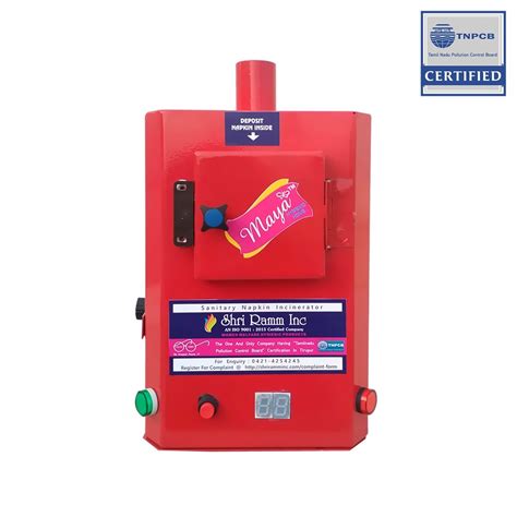 Maya Electrical Sanitary Napkin Incinerator With Removable Ash Tray