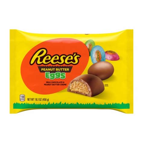 REESE'S Milk Chocolate and Peanut Butter Creme Eggs Easter Candy Bag ...