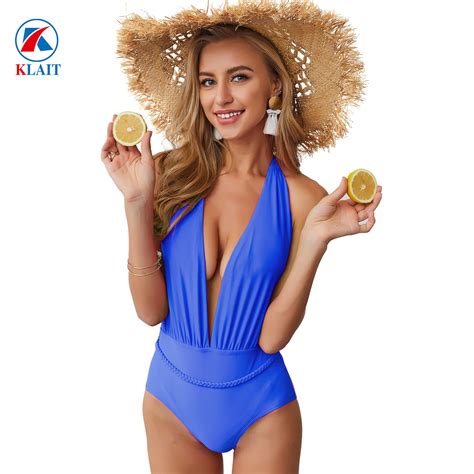 Halter Neck Padding Monokini Women Backless One Piece Swimsuit Swimsuit And Bikini Price