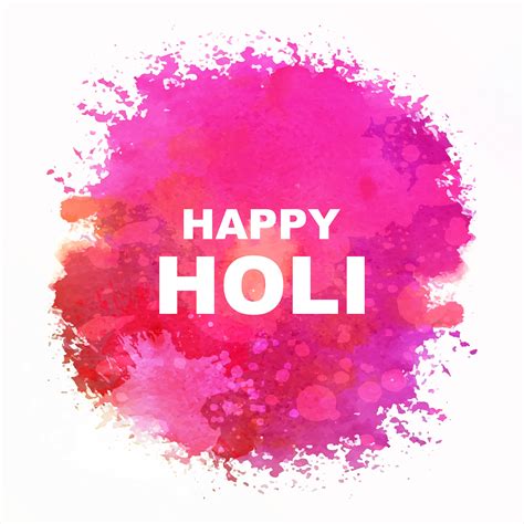 Indian Festival Happy Holi Celebrations With Colors Vector Art