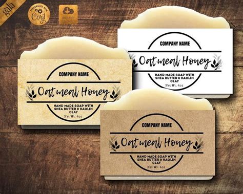 Label Template Natural Soap Labels Handmade Soap Label Vintage Rustic