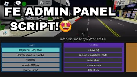 OP Roblox Fe Admin Panel Trolling Player Script Hydrogen Fluxus