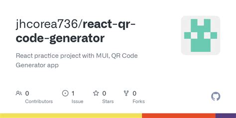 Github Jhcorea React Qr Code Generator React Practice Project