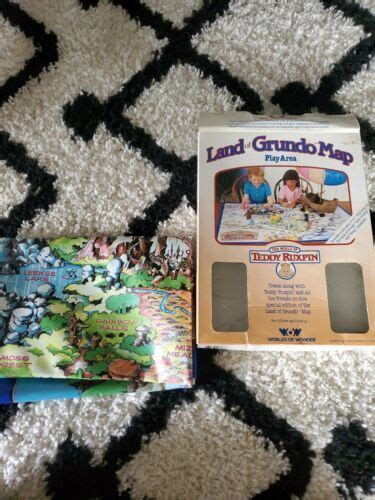 Land Of Grundo Map Play Area From The World Of Teddy Ruxpin New No