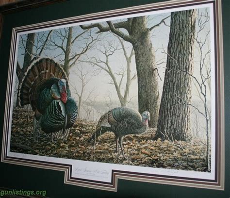 Gunlistings.org - Collectibles Larry Zach April Sunrise - Wild Turkey Print