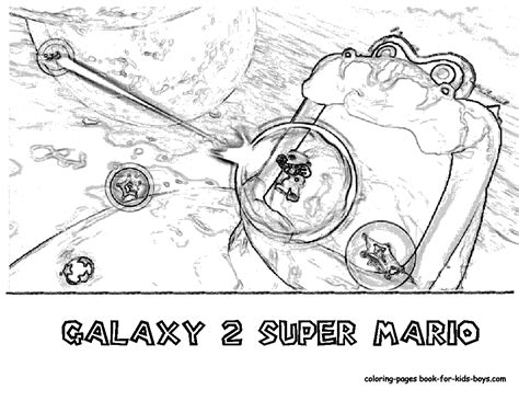 Transmissionpress Wii Super Mario Galaxy 2 Coloring Pages