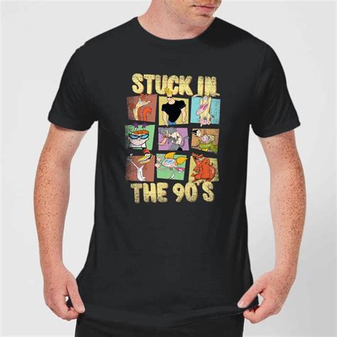 Cartoon Network Stuck In The 90s Mens T Shirt Black Clothing Zavvi Uk