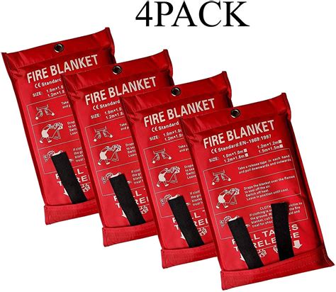 Fire Blanket Set Of 4 Fire Blanket Official