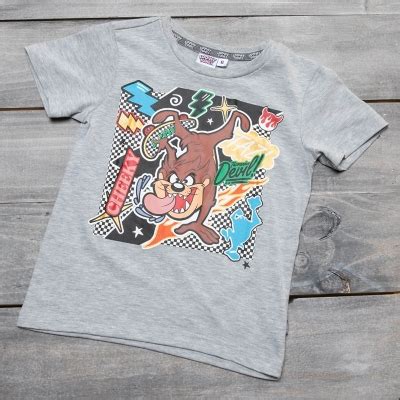 WARNER BROS Looney Tunes Polera Manga Corta Niño Algodón falabella