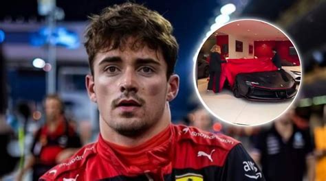 Video Charles Leclerc Takes Delivery Of Brand New Ferrari