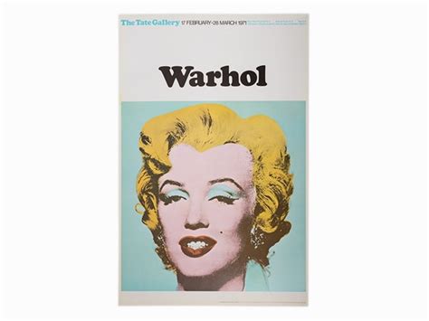 Exhibition Poster Tate Gallery By Andy Warhol On Artnet