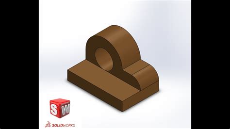 Solidworks Lesson 4 Extruded Boss Base Tangent Arc YouTube