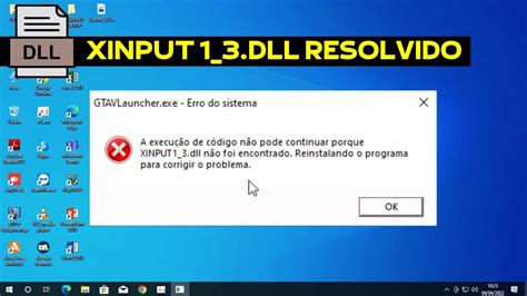 Xinput Dll N O Foi Encontrado Youtube