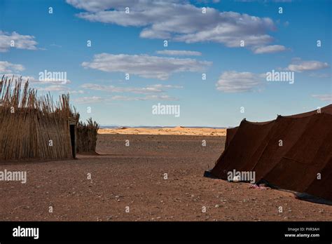 Berber Tent In Sahara Desert Merzouga Africa Stock Photo Alamy