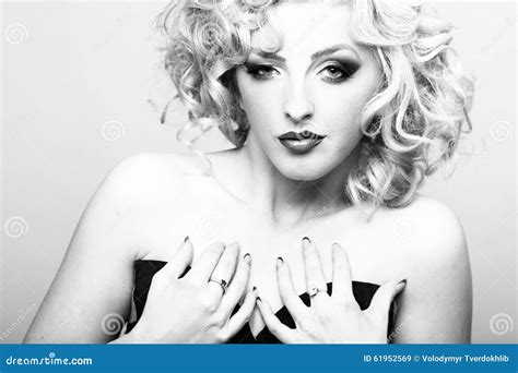 Sexual Retro Woman Stock Image Image Of Closeup Curl 61952569