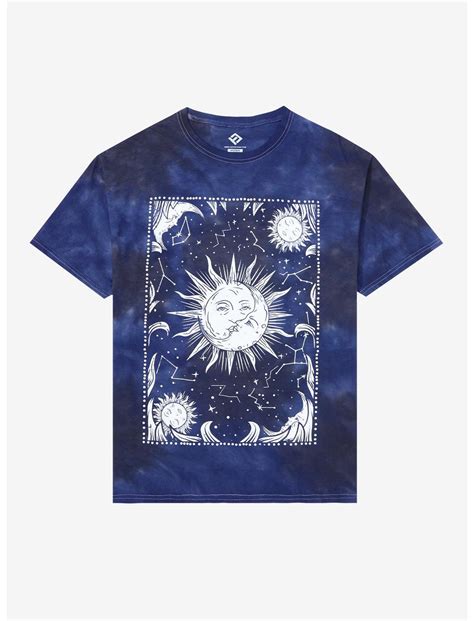 Celestial Constellation Navy Wash Boyfriend Fit Girls T Shirt Hot Topic