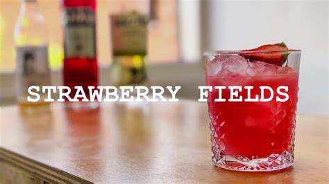 Strawberry Fields Cocktail Recipe Tequila And Campari Youtube