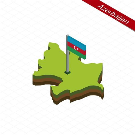 Azerbaijan Isometric map and flag. Vector Illustration. 27391109 Vector ...