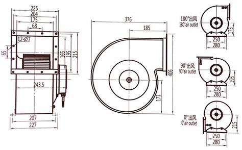 Brushless Ec Centrifugal Blower Fan Bldc Air Condition Fan With Ac Input