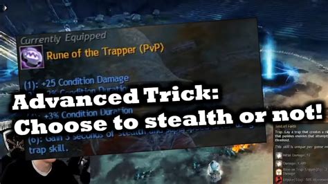 Rune Of The Trapper Advanced Trick Choose When To Stealth Guild