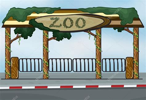 A zoo entrance Stock Illustration by ©interactimages #17588563