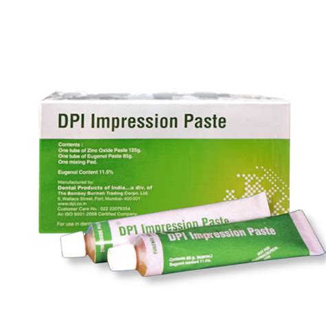 Buy Dpi Impression Paste Zinc Oxide Eugenol Dental Impression Paste